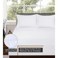 thumbnail image 5 of RUVANTI 100% Cotton Sheets - Crispy Cooling Percale Sheets for Queen Size Bed, Breathable & Durable Queen Sheet Set, 16 Inches Deep Pocket Bed Sheets, White, 4 Pieces, 5 of 6
