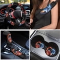 thumbnail image 3 of Yuyamidu Fire Wolf Car Seat Covers Full Set of 15 Starry Sky Car Floor Mats Steering Wheel Cover Seat Belt Cover Coaster Gear Shift Knob Cover Set, 3 of 6