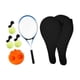 thumbnail image 4 of Entrenador de tenis individual con rebote de pelota Entrenamiento de tenis individual para niños en el parque Raqueta doble 3 bolas, 4 of 9