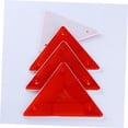 Refractive Traffic Sign TABLZONE 5Pcs Road Safety Warning Sign Red Triangle Reflective Traffic ...