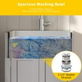 thumbnail image 6 of Ktaxon 24-Inch Laundry Sink with Cabinet and Pull-Out Sprayer Faucet, Stainless Steel Utility Sink with Cabinet, Grey Cabinet with Sink for Laundry & Utility Room, Kitchen, Bathroom, Basement, 6 of 8