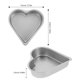 thumbnail image 2 of unbranded 3Ud Para Flan Y Pastel Con Corazón Para Uso Doméstico De Acero Inoxidable, 2 of 6