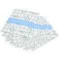thumbnail image 2 of 100pcs Transparent Waterproof Makeup Hand Palette Tape PU Film Disposable Adhesive Makeup Mixing Tray 2.8 Inch, 2 of 5