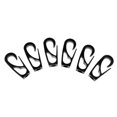 thumbnail image 1 of 6 Piezas De 6 Mm De Cuerda De Choque Clip De Cuerda Elástica Gancho Para Rod Leash Sunnimix Kayak Bungee cuerda gancho, 1 of 6