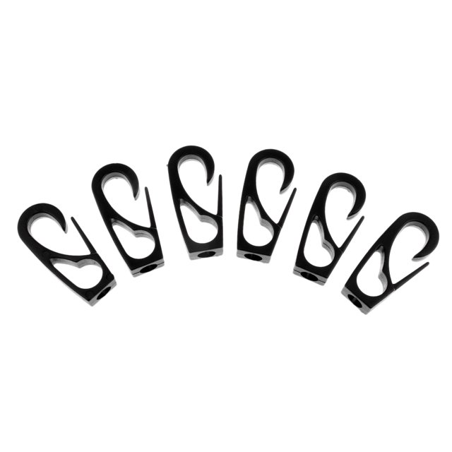 6 Piezas De 6 Mm De Cuerda De Choque Clip De Cuerda Elástica Gancho Para Rod Leash Sunnimix Kayak Bungee cuerda gancho