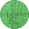 thumbnail image 1 of Ahgly Company Indoor Round Oriental Emerald Green Modern Area Rugs, 3' Round, 1 of 4