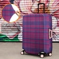 thumbnail image 4 of Pink Purple Checkered Pattern Luggage Cover Fashion Suitcase Cover Baggage Covers Fit 25-28 Inch Luggage (Go Travel), 4 of 5