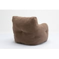 thumbnail image 5 of CoSoTower Soft Tufted Foam Bean Bag Chair With Teddy Fabric Coffee, 5 of 9