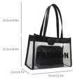 thumbnail image 3 of Bolsa Moda mujer embrague impermeable transparente axila para mujer (negro) Ehuebsd Para Estrenar, 3 of 9