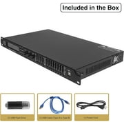 Sound Town MODE Audio 4x8 FIR DSP, Speaker System Processor, Line Array Management with Display, Support Dante/AES (MDX-48)