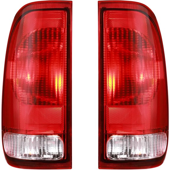Tail Light Compatible With 1997-2003 Ford F150 1999-2007 F250 F350 F450 F550 Super Duty Driver and Passenger Side Rear Light Brake Lamps
