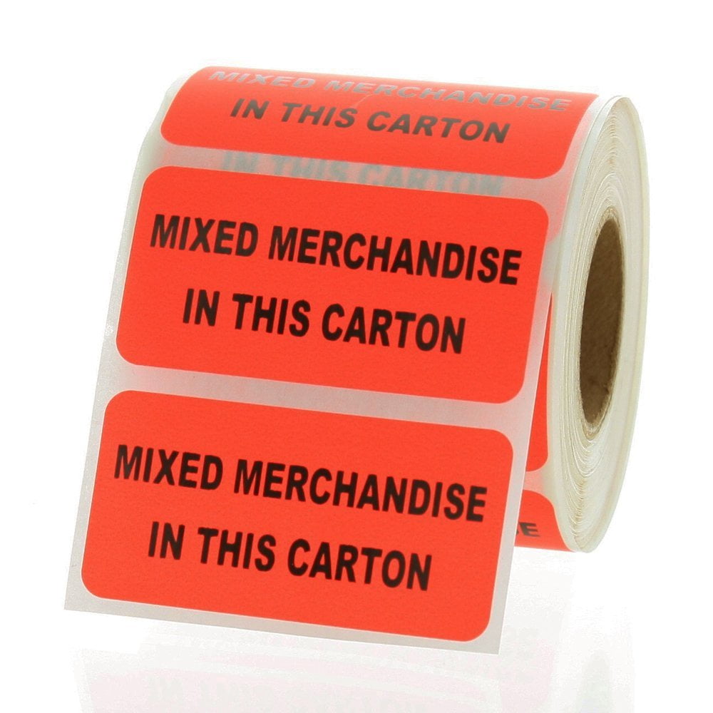 MIXED MERCHANDISE IN THIS CARTON Inventory Labels 2" x 1" 500 Labels