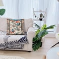 thumbnail image 5 of Ethnic Pattern Boho Pillow Cover 18x18 Inch Southwest Farmhouse Pillow Cover Home Decor Cotton Linen Throw Pillow Case Cushion Cover for Sofa Couch Boho14-14, 5 of 6