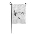thumbnail image 1 of POGLIP Paris Bonjour Sign Hello Lettering Simple Pattern Artistic Garden Flag Decorative Flag House Banner 12x18 inch, 1 of 1
