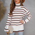 thumbnail image 2 of Vedolay Womens Fall Sweaters Women's Pullover Sweater V Neck Long Sleeve Solid Knit Tops Casual Fall Sweater,White M, 2 of 5