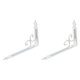 thumbnail image 1 of 2 soportes flotantes para estantes de pared, gruesos, resistentes y decorativos. Blanco, 1 of 9