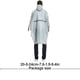 thumbnail image 4 of Bewildely Capa de lluvia a prueba de agua resistente al desgaste exterior lluvia ropa profesional senderismo lluvia cubiertas impermeables para acampar Paraguas de lluvia Gris Bewildely HA060485-01, 4 of 6