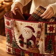 thumbnail image 6 of Christmas Quilted Tote Bag for Women,Large Open‑Top Foldable Shoulder Carryall Bag,Versatile Handbag for Travel,Work,College,Shopping and Daily Use B, 6 of 6