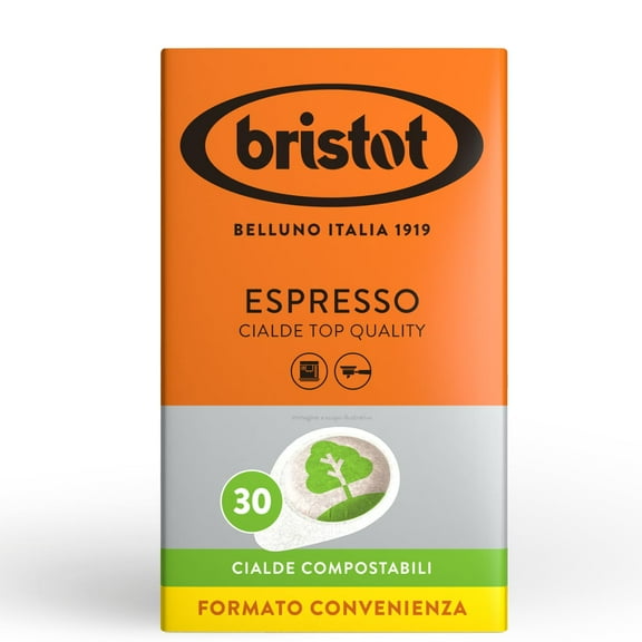 Bristot ESE Paper Pods | Italian ESE Pods | Medium Roast | 30 Count