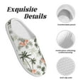 thumbnail image 5 of Kdxio Vintage Palm Trees Women's Men's Slippers Plush Slip-On House Slipper for Winter Indoor Soft Cushion Non-slip Fluffy Slides Slippers-35/36, 5 of 7