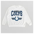 thumbnail image 4 of Women's Gameday Couture  White Indianapolis Colts Swift Strike Premium Oversized Fleece Pullover Sweatshirt, 4 of 4