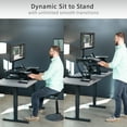 thumbnail image 5 of VIVO Black Height Adjustable 32" Standing Desk Monitor Riser Tabletop Sit Stand, 5 of 6