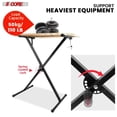 thumbnail image 4 of 5 Core Keyboard Stand Digital Piano Riser Adjustable X Style Electric Key Board Casio Synth Holder Foldable Portable Fits 54 61 88 Keys - Ks 1x - Ks 1x Blu, 4 of 5