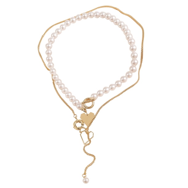 Collar para mujer, joyería para mujer, joyería para mujer, collares de moda para mujer, collares de doble capa, joyería femenina, regalos navideños. Un collar.