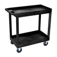 thumbnail image 5 of Luxor 18" x 32" Three Shelf Heavy Duty Tub Utility Cart - Black, 5 of 5