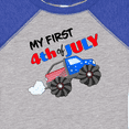 thumbnail image 4 of Inktastic My First Fourth of July Monster Truck Boys or Girls Baby Bodysuit, 4 of 5