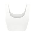 thumbnail image 3 of Tshirt Bras for Women Seamless Wire Free High Support 360 Stretch Longline Sport Bra Push Up Bra Full Coverage Underwear White 32, 3 of 5