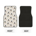 thumbnail image 2 of Disketp Hippos Driving A Car for Crystal Velvet Car Mats Four-Piece Set,All-Season Automotive Protection, Vehicles, Cars, Trucks, and SUVs,Anti-Slip Design, 2 of 7