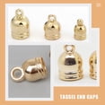 thumbnail image 3 of OULII 120 Pcs Embouts de Cordon Ronds Accessoires en Métal pour Bijoutiers, 3 of 7