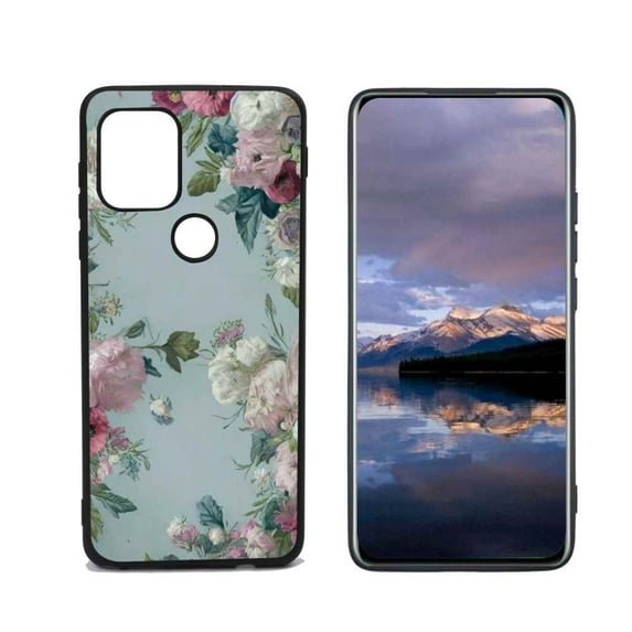 Vintage-Floral-Art-Design-377 Phone Case, Degined for Moto G Stylus 5G Case Men Women, Flexible Silicone Shockproof Case for Moto G Stylus 5G