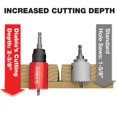 thumbnail image 4 of Sistema de mandriles Diablo Snap-Lock Plus, para un montaje rápido y eficiente de sierras perforadoras, vástago hexagonal de 3/8 pulgadas, DHSAR375, 4 of 5