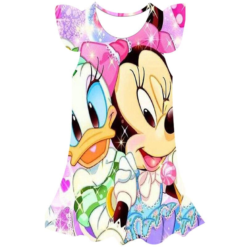 Filles Mickey Minnie dessin animé souris princesse robe enfants Costume 3D  Mickey fantaisie 1-10 ans fête d'anniversaire robe enfant vêtements 2023 