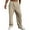 Beige, variant on IYYVV Mens Cotton Athletic Pants Open Bottom Running Sweatpants Straight Leg Casual Joggers with Pockets Mint Green L