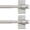Nickel, variant on 2 PACK Magnetic Curtain Rods for Metal Doors, 9 to 16 Inch, 1/2 Inch Diameter, Multi-Use Adjustable Appliances for French Doors Magnetic Cafe Curtain Rod(Black)