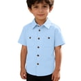 thumbnail image 4 of Fgnfyis Boys T Shirts Casual Short Sleeve Shirts for Kids Comfortable Daily Wear Top with Classic Design Tshirts for Kids Boys Light Blue 11-12 Years, 4 of 4