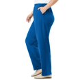 thumbnail image 3 of Woman Within Plus Size Tall 7-Day Knit Ribbed Straight-Leg Pull-On Pants, 3 of 5