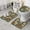 Pioneer Flower Floral Print Pattern, variant on Pioneer Flower Floral Print Pattern Bathroom Rug Set 3 Piece, Flannel Bathroom Shower Mats with Non Slip Backing, Water Absorbent Gifts for Bathroom Shower Room