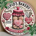 thumbnail image 3 of HELLOYOUNG Cupid Bakery Round Tin Sign 8x8 Inch, Vintage Valentine's Day Metal Wall Decor for Home Office Love Poster Retro Wall Art, 3 of 6