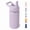 Purple, variant on Daluvenix 12 oz Kids Water Bottle, Toddler Water Bottle 2-in-1 Straw and Chug, Stainless Steel Insulated Bottle for Kids, BPA-Free, Leak-Proof, Pink