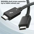 thumbnail image 4 of RYUJNDK Fast Speed 120Gbps Thunderbolt5 PD240W Fast Charging Cable Supports 8K 60Hz Double Display Expansion Cable, 4 of 10
