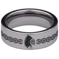 thumbnail image 4 of Indian Skull Tungsten Carbide Ring, 4 of 6