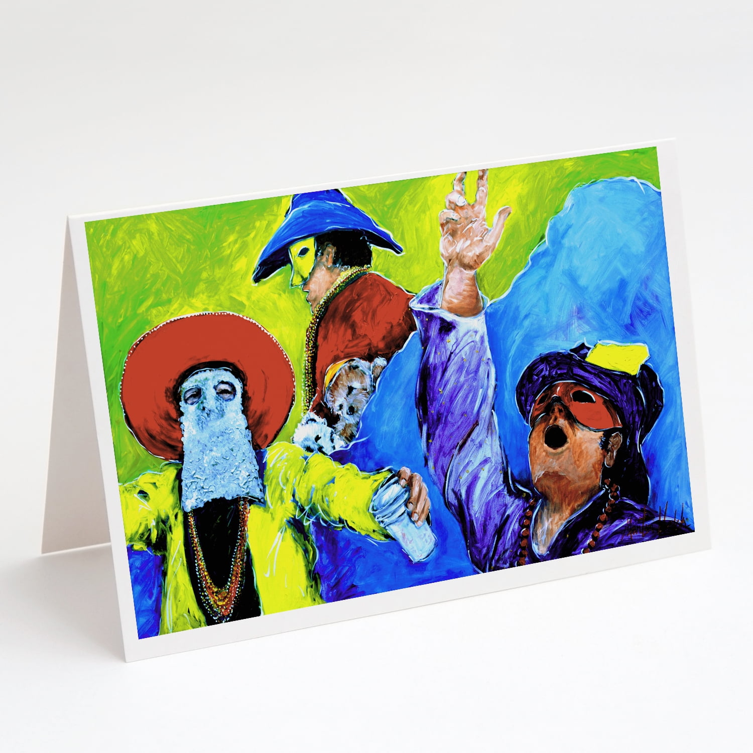Mardi Gras Throw me something mister Greeting Cards Pack of 8 7 in x 5 in