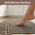 thumbnail image 5 of VUNATE Kitchen Rugs 17"x30" Woven Non Slip Kitchen Mat, Absorbent Washable Kitchen Rug with Durable Backing, Soft Low Profile Floor Mat for Kitchen Sink, Entryway, Laundry Room Brown, 5 of 7