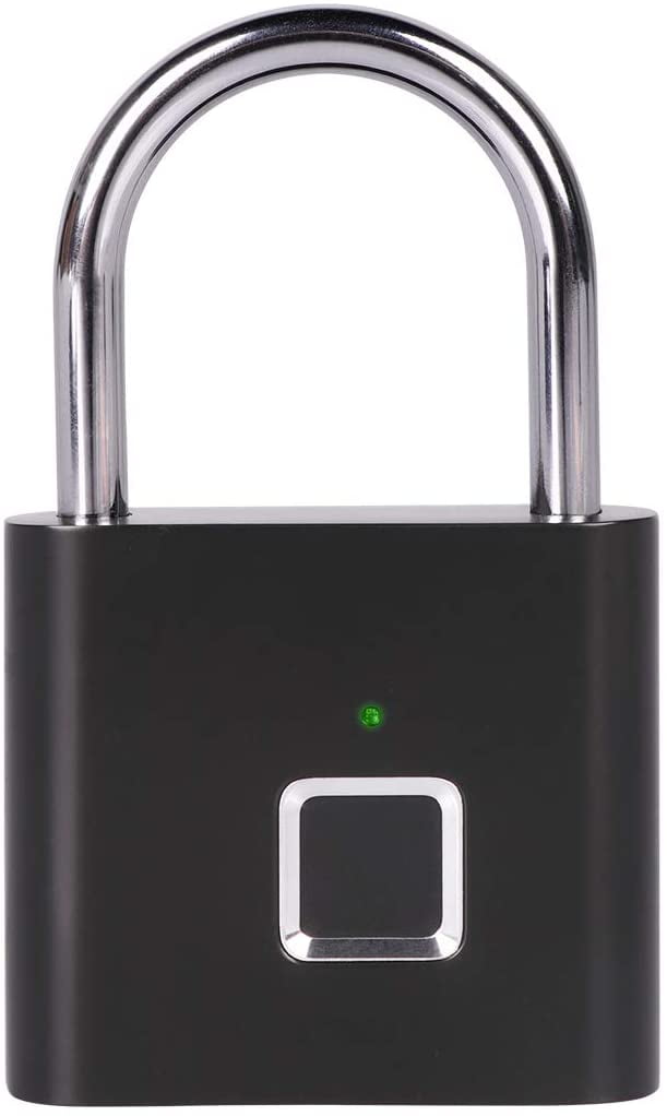 School & Employee Locker One Touch Open Gym Lock for Locker No App, No Bluetooth & No Breaking into Troubled Suitcase Fingerprint Padlock Sports 