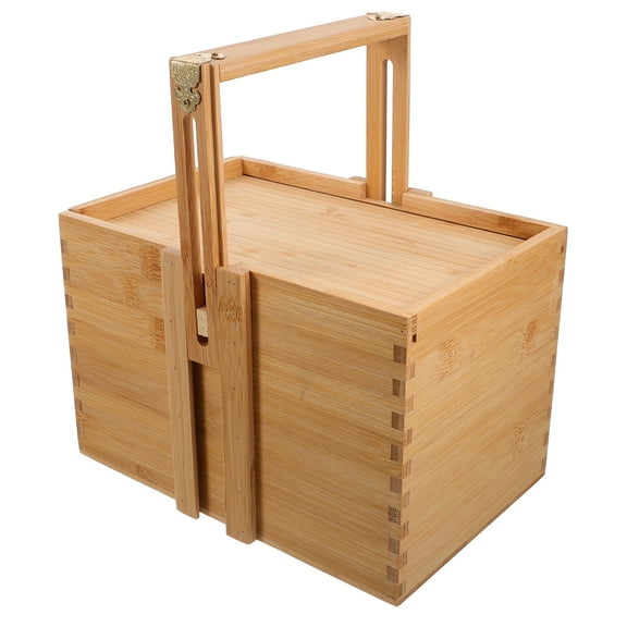 unbranded  Wooden Storage Box Outdoor Picking Basket Kitchen