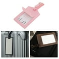 thumbnail image 5 of Unique Bargains 1 Pc Letter T Luggage Tag for Travel Pink PU, 5 of 5
